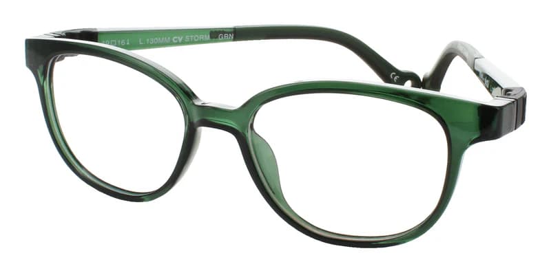 Demi+Dash Storm Eyeglasses Green 47mm Kids