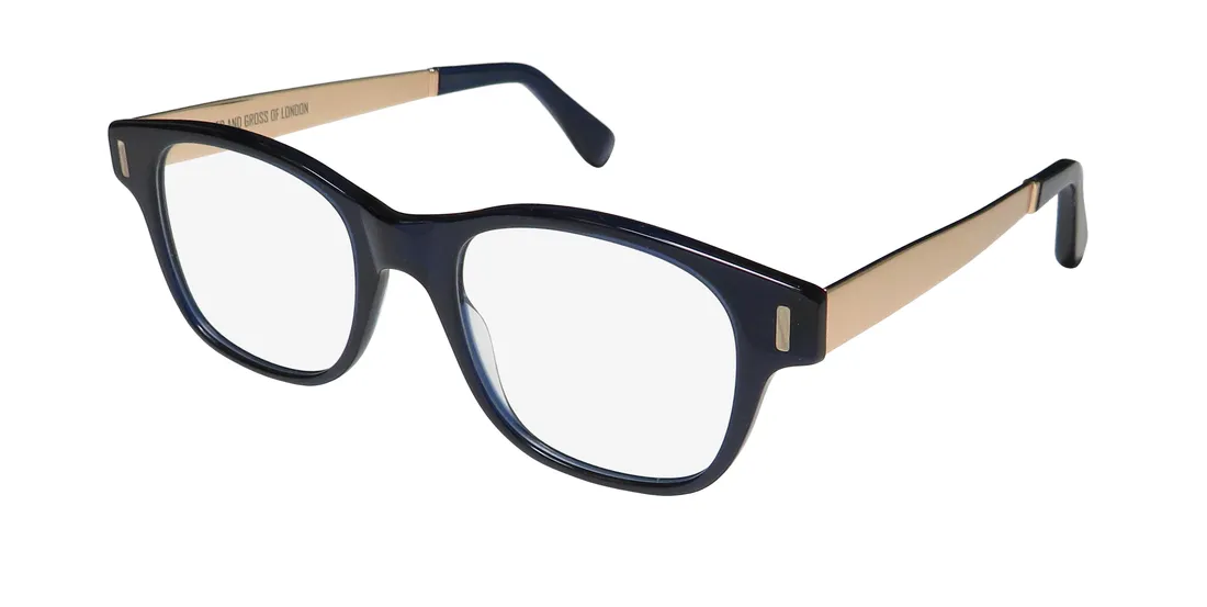 Cutler and Gross 1173 cnb Eyeglasses Classic Navy Blue 48mm Unisex