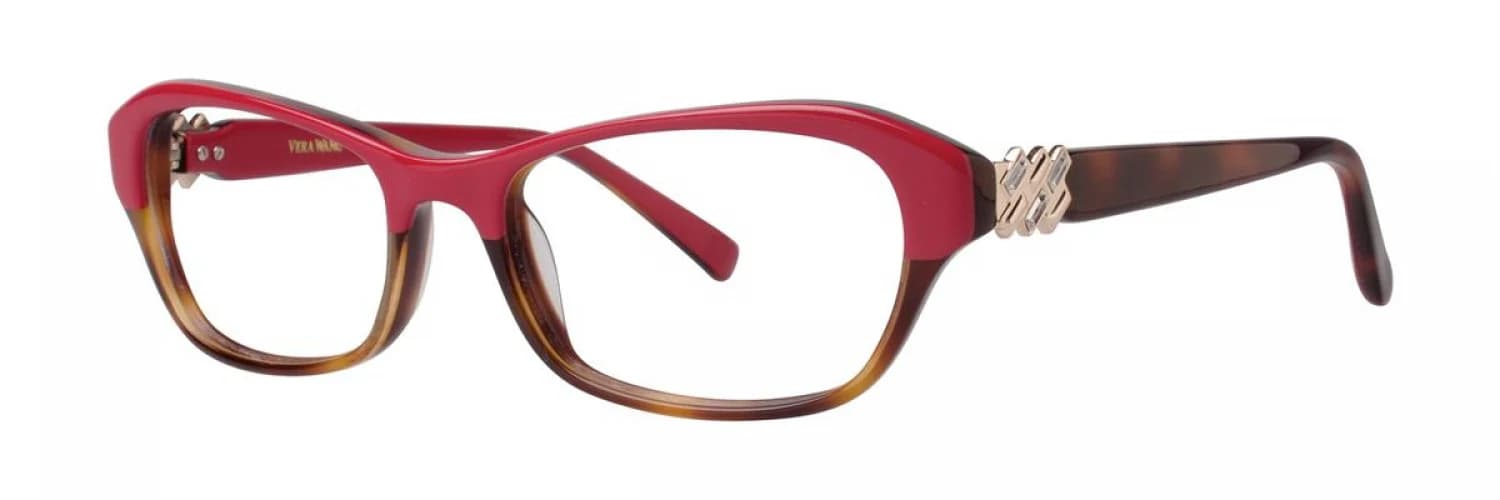 Vera Wang V338 Eyeglasses Coral Tortoise 51mm Women