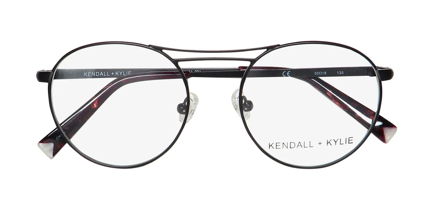Kendall + Kylie Kko131 Nikki 001 Eyeglasses Black 50mm 2