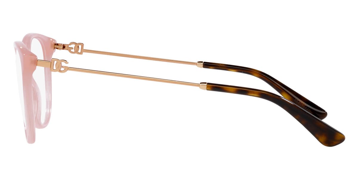 Dolce & Gabbana DG3363 3384 Eyeglasses Opal Rose 52mm Women 3