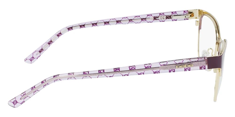 Bebe BB5196 500 Eyeglasses Plum 52mm Women 5