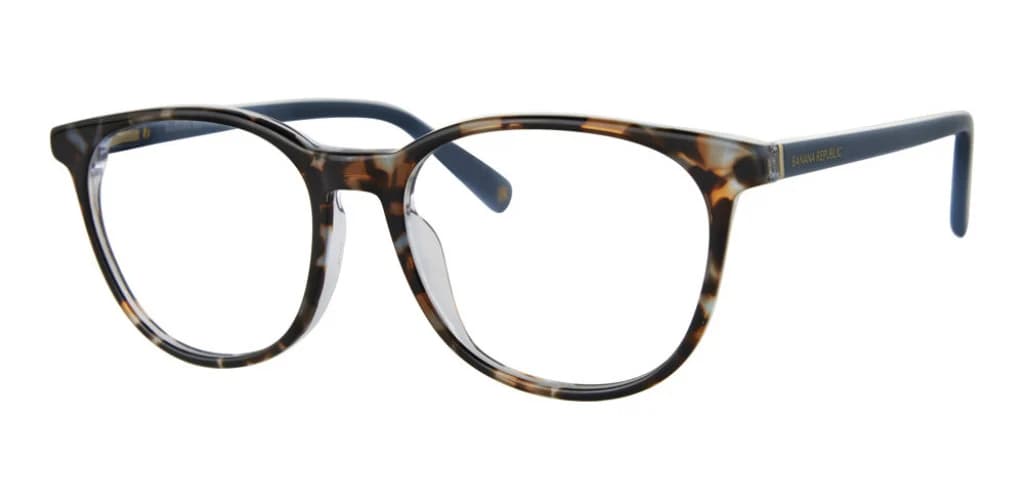 Banana Republic BR 222 0X8Q Eyeglasses Blue Havana 51mm Women