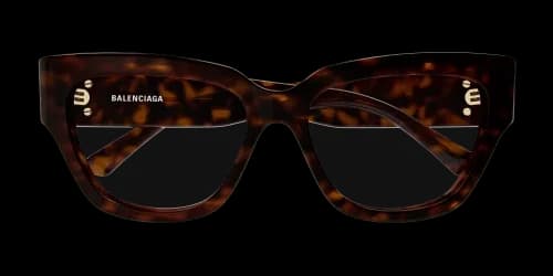 Balenciaga BB0326O 002 Eyeglasses Havana 53mm Women 3
