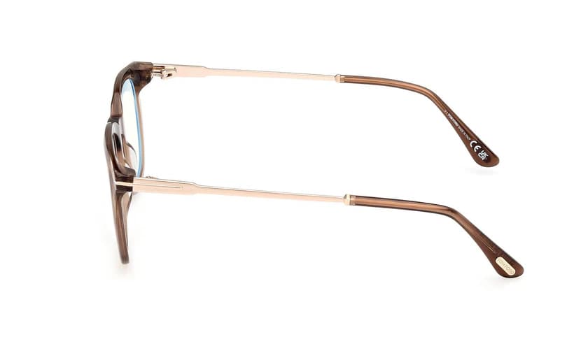 Tom Ford FT5904B 045 Eyeglasses Shiny Light Brown 50mm Men 3