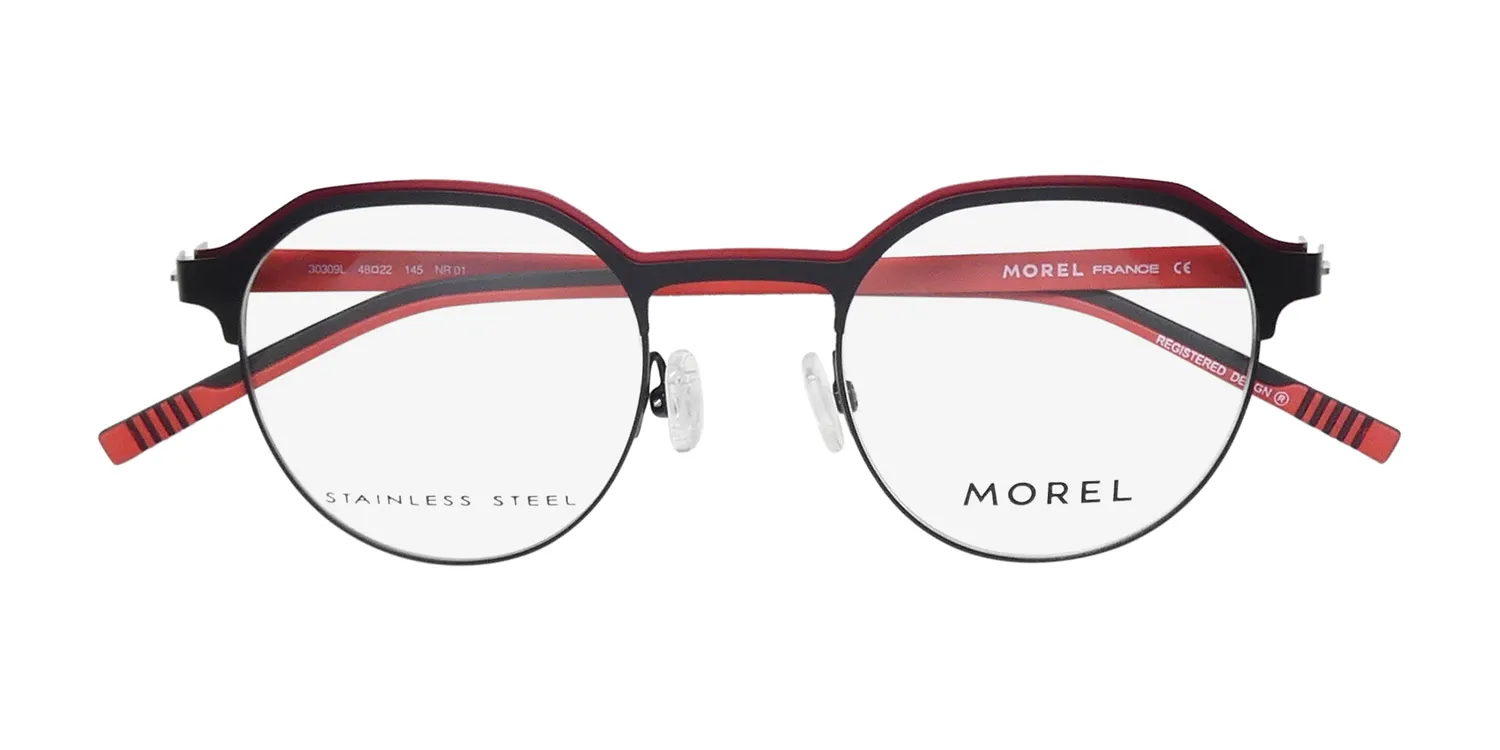 Morel Lightec 30309l nr01 Eyeglasses Matte Black 48mm 2