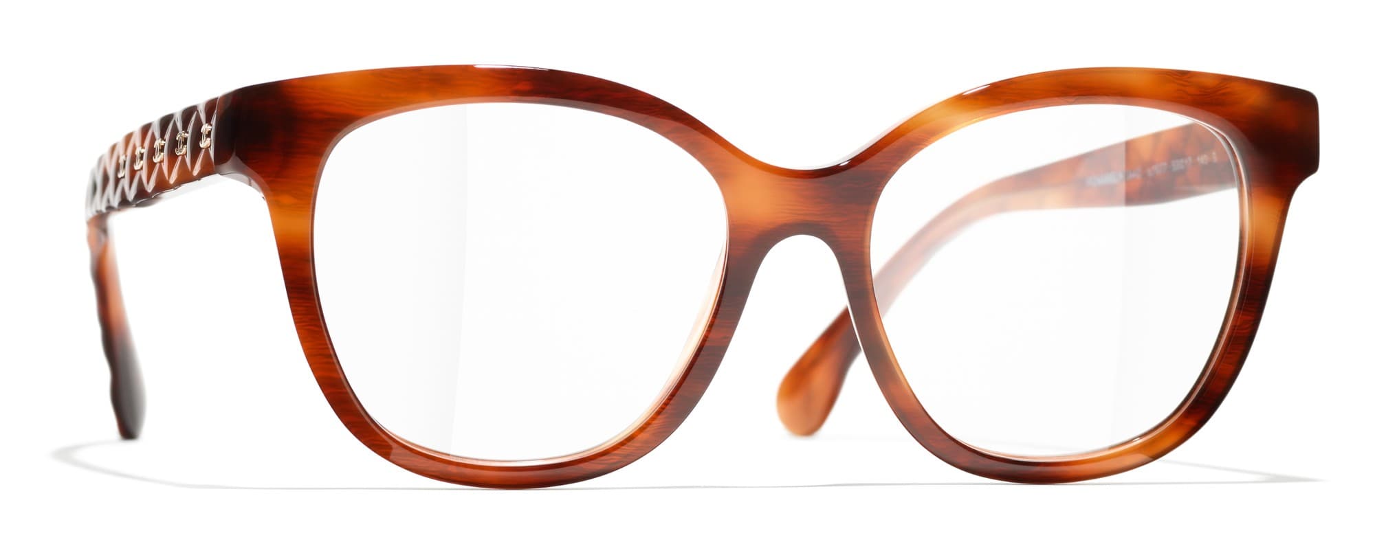 Chanel 3442 c.1077 Eyeglasses Brown 53mm Women