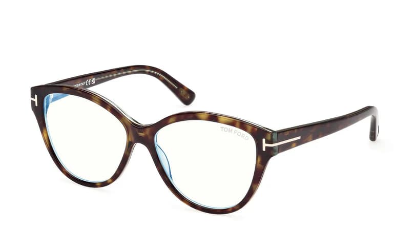 Tom Ford FT5954B 055 Eyeglasses Coloured Havana 54mm Women