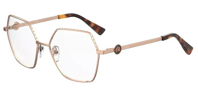 Moschino MOS593 0DDB Eyeglasses Gold Copper 54mm Women