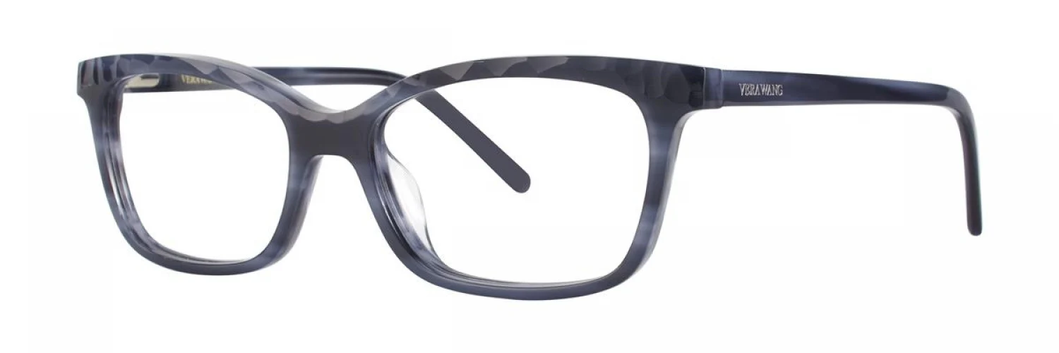 Vera Wang V396 Shadow Eyeglasses Blue 50mm Women