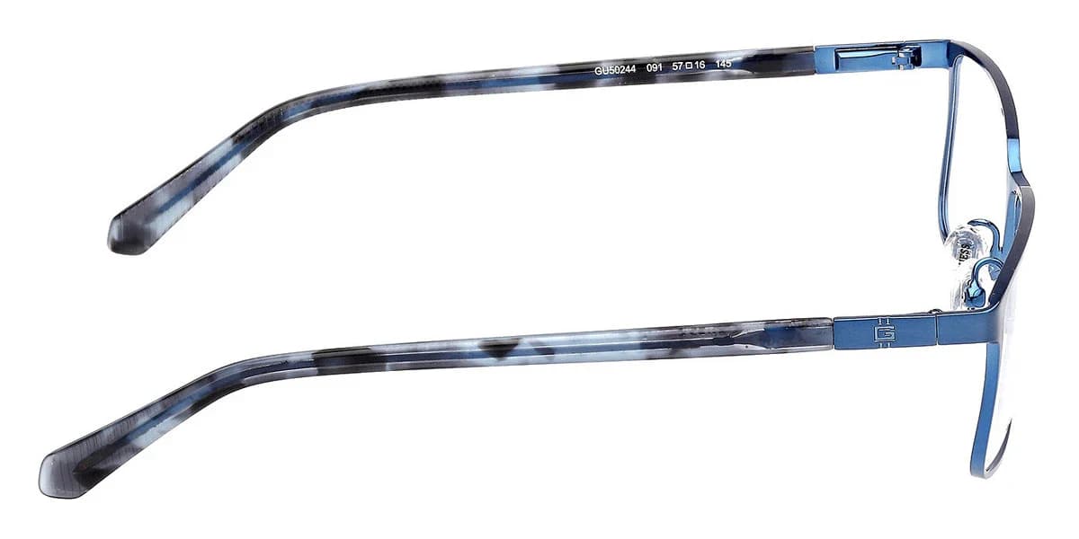 Guess GU50244 091 Eyeglasses Matte Blue 55mm Men 5