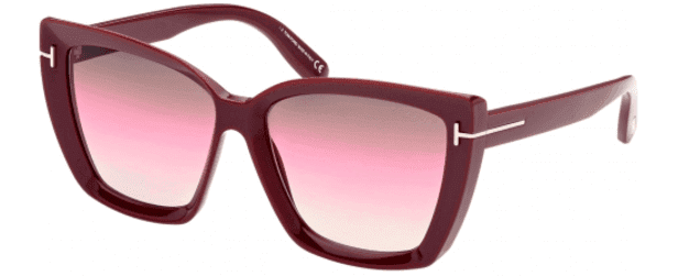 Tom Ford FT0920 69F Sunglasses Shiny Bordeaux 57mm Women
