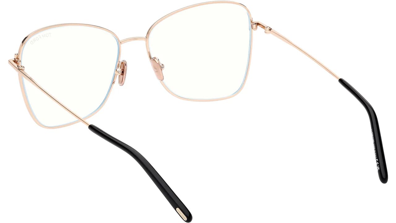 Tom Ford FT5906B 001 Eyeglasses Shiny Black 55mm Women 5