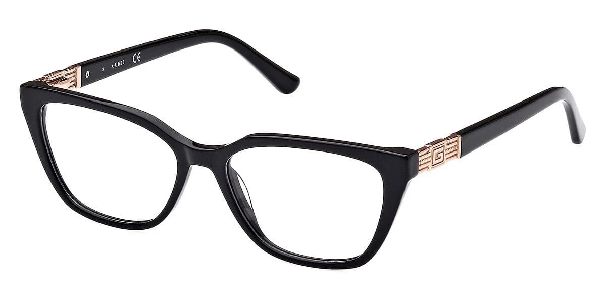 Guess GU2941 001 Eyeglasses Shiny Black 51mm Women