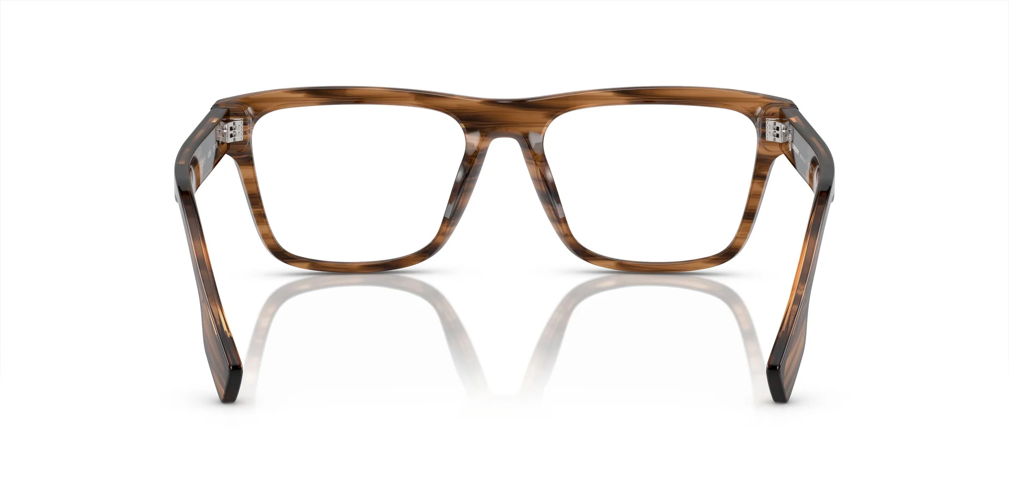 Burberry 0BE2387F 4096 Eyeglasses Transparent Brown Horn 55mm Men 4