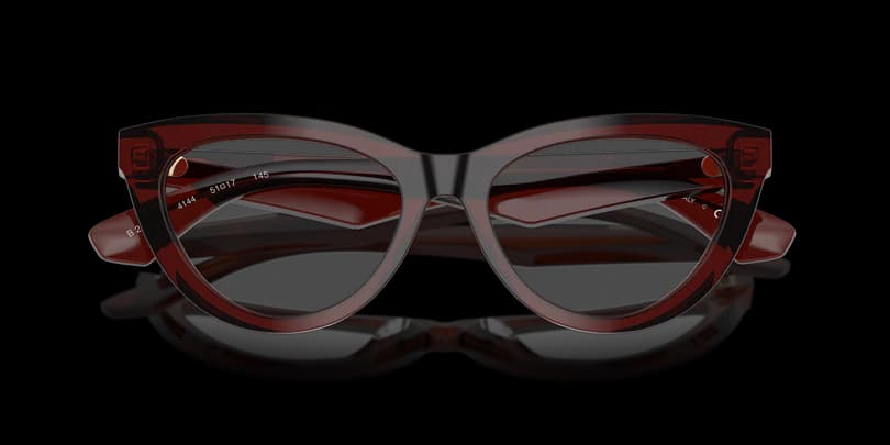 Burberry 0BE2418U 4144 Eyeglasses Transparent Dark Brown 51mm Women 5