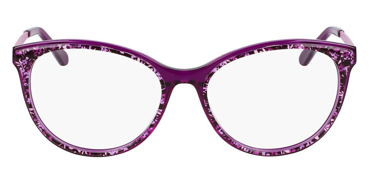 Draper James DJ5046 501 Eyeglasses Plum Floral 54mm Women 2