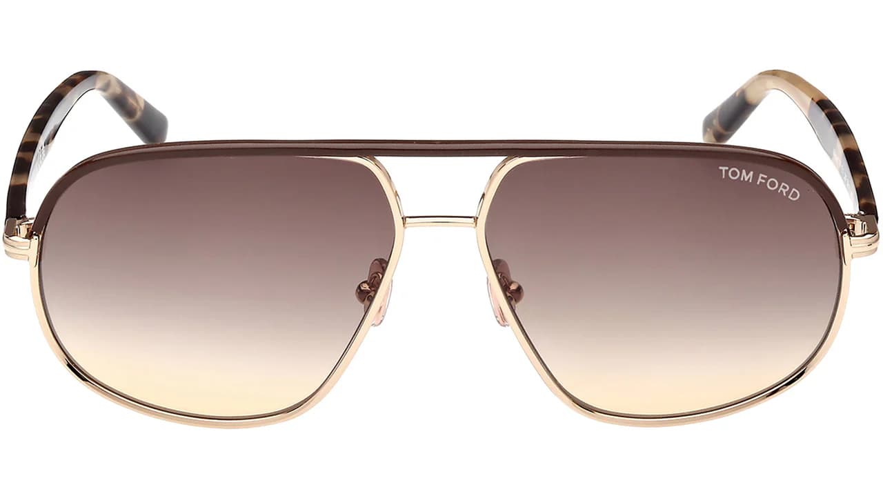Tom Ford FT1019 28F Sunglasses Shiny Rose Gold 59mm Men 2