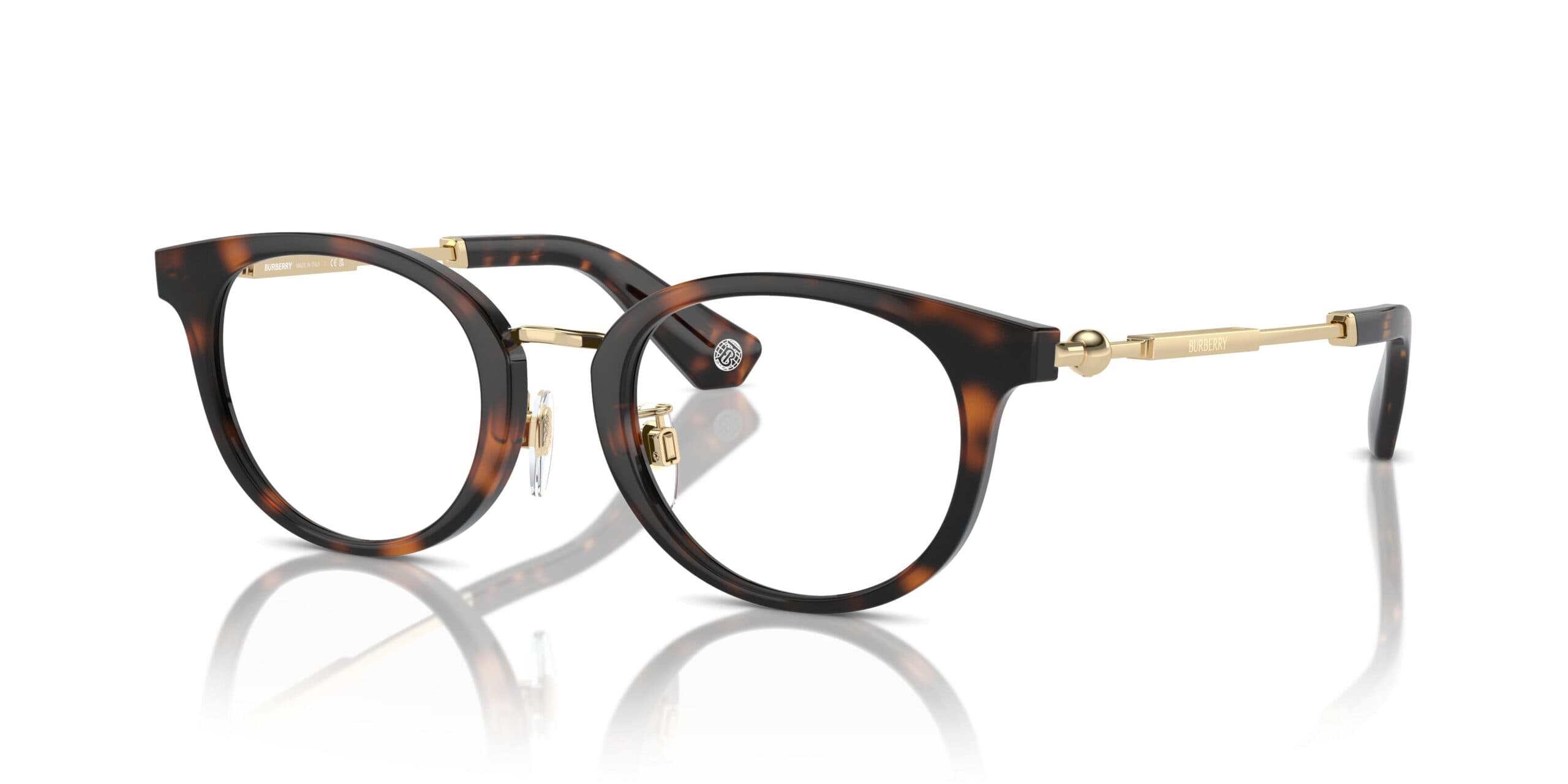 Burberry 0BE2413D 3002 Eyeglasses Dark Havana 48mm Women