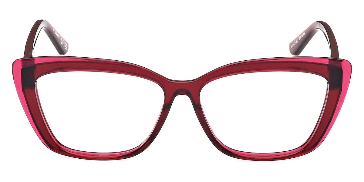 Guess GU2977 069 Eyeglasses Shiny Bordeaux 49mm Women 2