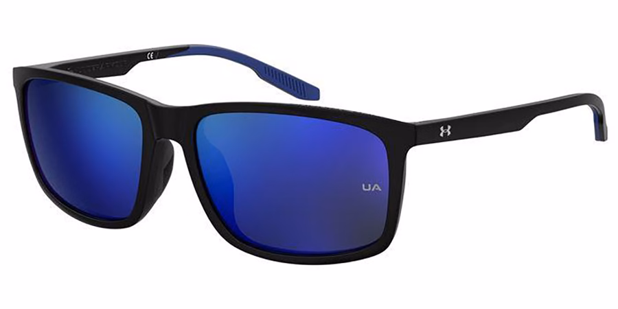 UNDER ARMOUR UA LOUDON 0D51 Sunglasses Black Blue 58mm Men