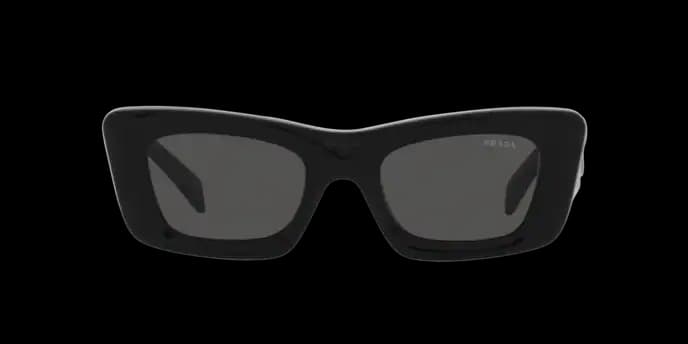 Prada SPR13Z 1AB5S0 Sunglasses Black 50mm Women 2
