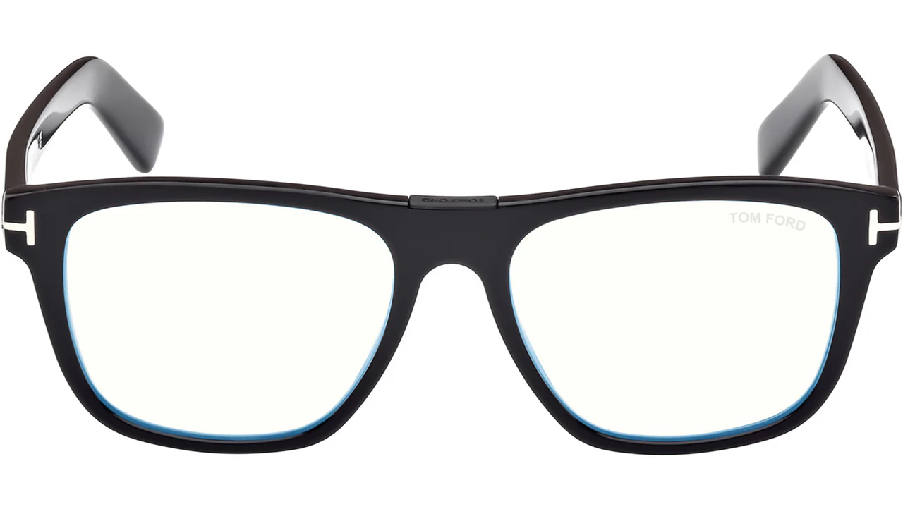 Tom Ford FT5902B 001 Eyeglasses Shiny Black 54mm Men 2
