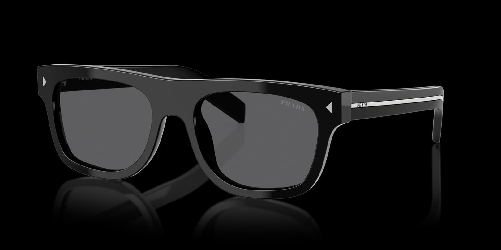 Prada 0PR B12S 16K731 Sunglasses Black 55mm Men