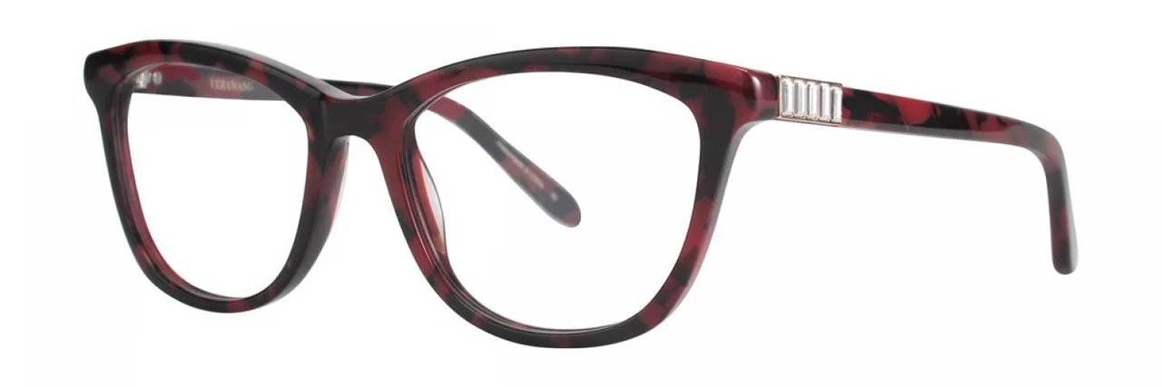 Vera Wang Frigg Eyeglasses Berry Tortoise 51mm Women