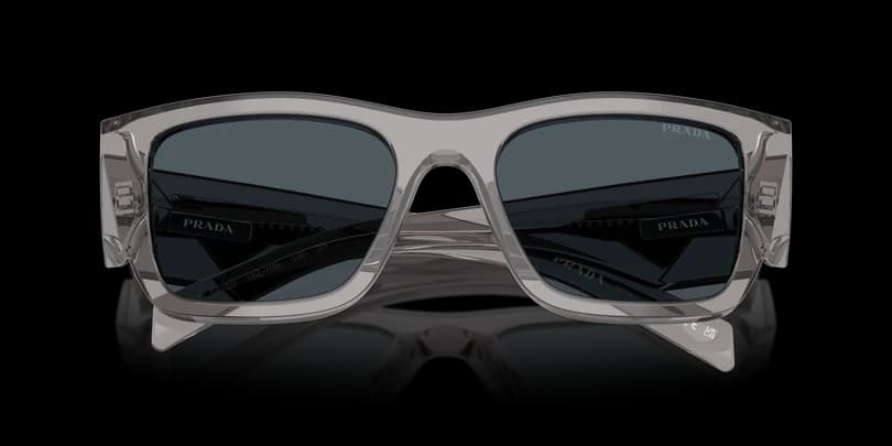 Prada 0PR 10ZS 16Z70B Sunglasses Transparent Asphalt 54mm Men 5