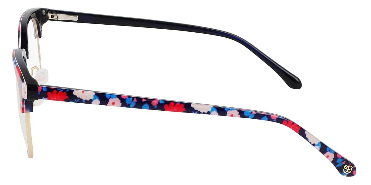 Draper James DJ5055 415 Eyeglasses Navy Floral 51mm Women 3