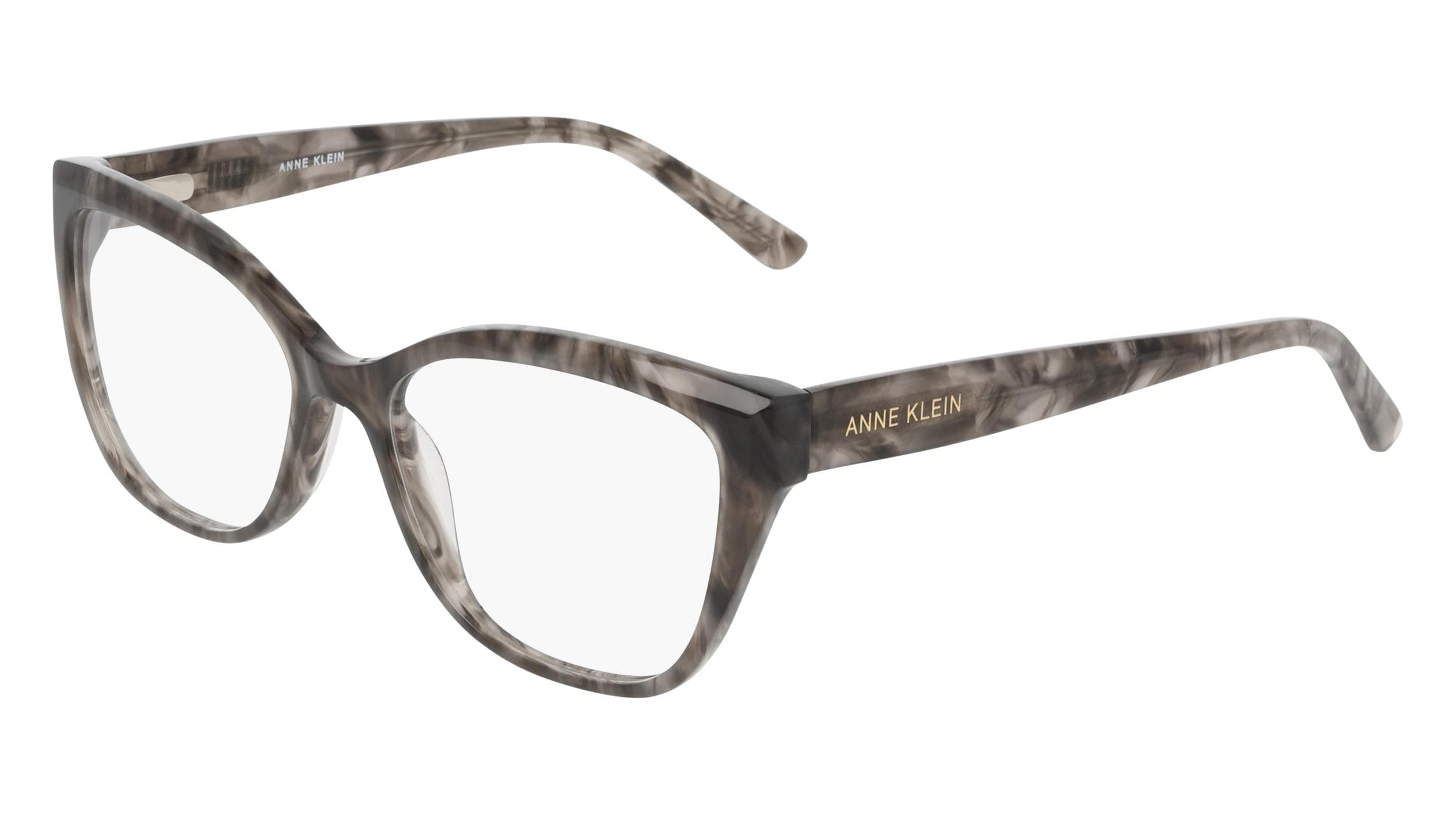 Anne Klein AK5129 001 Eyeglasses Black Marble 55mm Women
