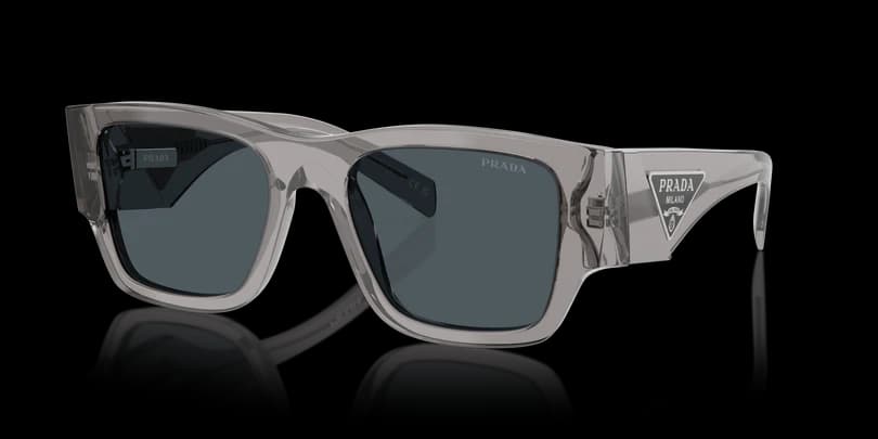 Prada 0PR 10ZS 16Z70B Sunglasses Transparent Asphalt 54mm Men