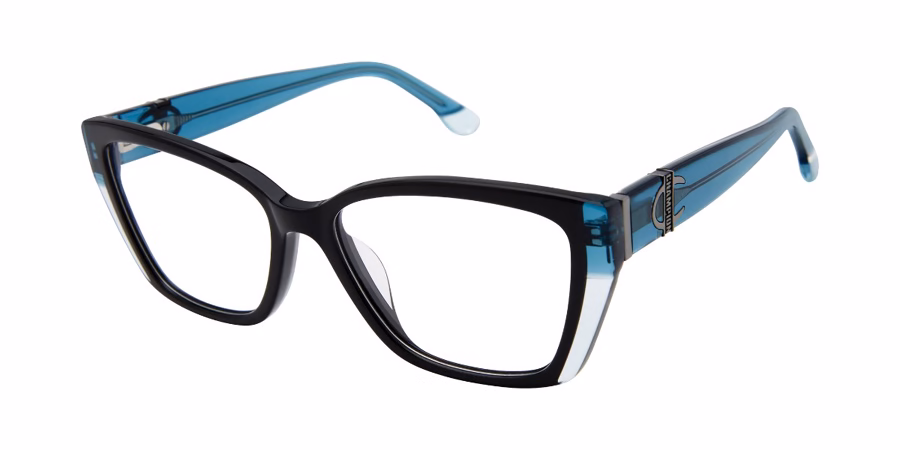 Champion LOOK C01 Eyeglasses Black/teal 52mm Women
