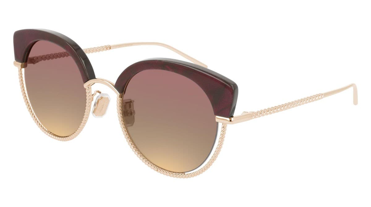 Boucheron BC0105S 002 Sunglasses Red Gold 52mm Women