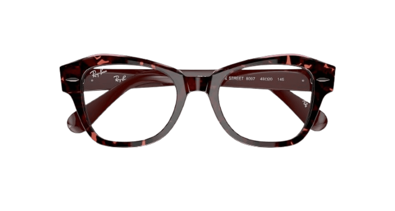 Ray-Ban RB5486 STATE STREET 8097 RX5486 Eyeglasses Red 48mm Unisex 5