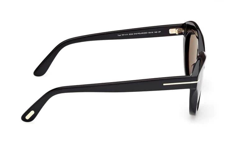 Tom Ford FT1111 01D Sunglasses Shiny Black 55mm Women 5