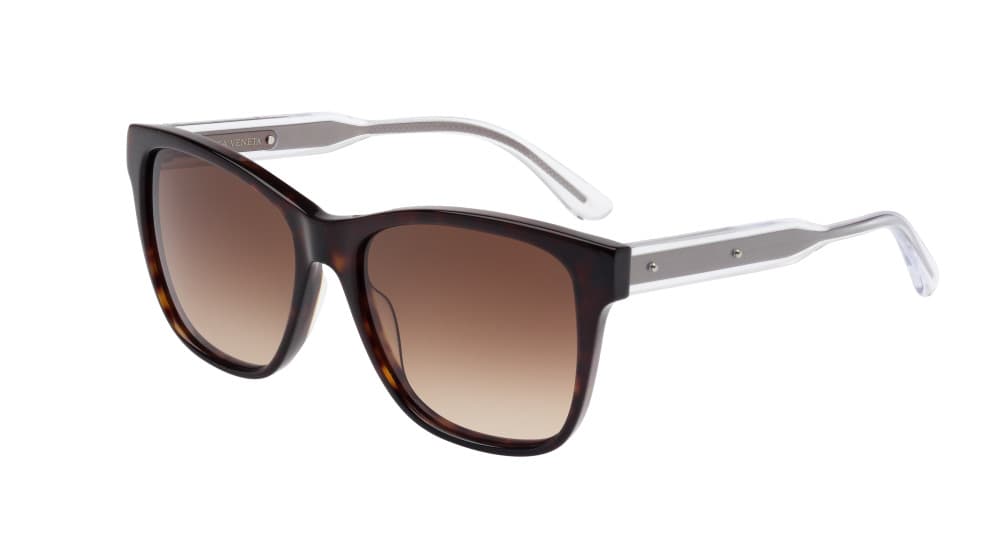 Bottega Veneta BV0001S 005 Sunglasses Havana Crystal 55mm Women