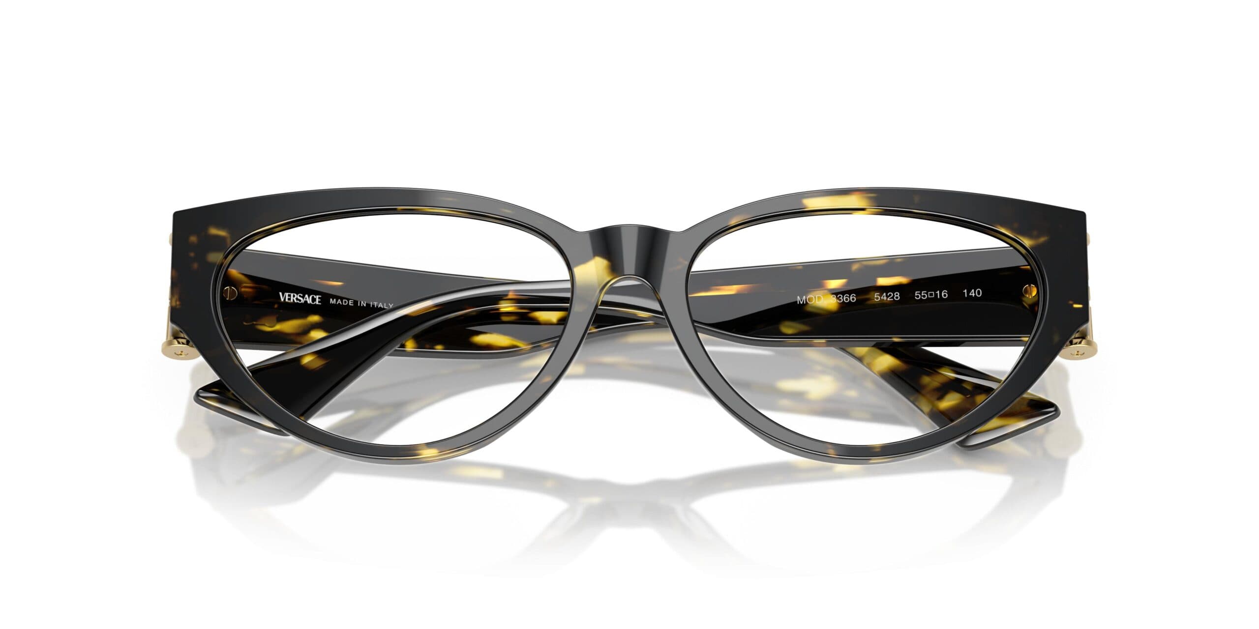 Versace 0VE3366 5428 Eyeglasses Tortoise 53mm Women 5