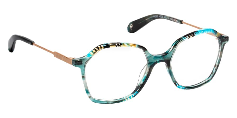 J.F. Rey Petite PA089 4025 Eyeglasses Green Mesh Blue 48mm Women