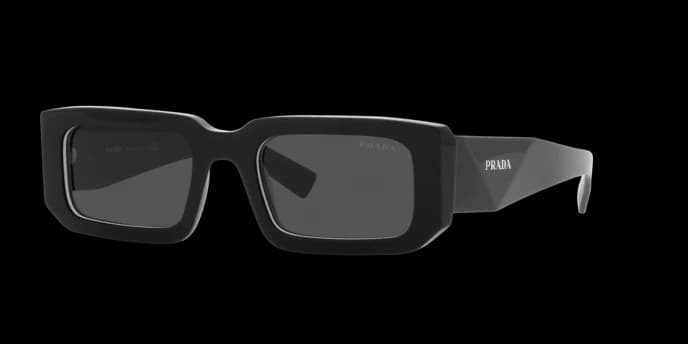 Prada SPR 06Y 09Q5S0 Sunglasses Black 53mm Unisex
