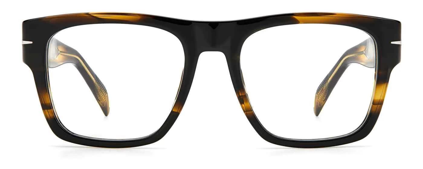 David Beckham DB 7020/BOLD 0KVI Eyeglasses Striped Brown 51mm Men 2