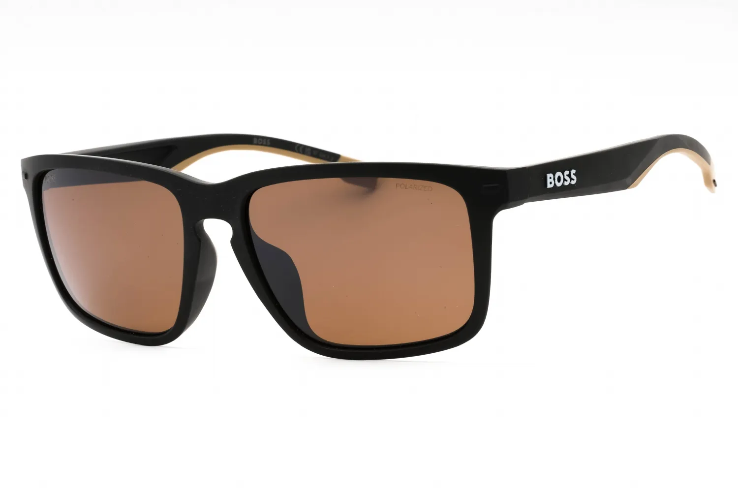 HUGO BOSS BOSS 1542/F/S 0087 6A Sunglasses Matte Black Beige 59mm Men