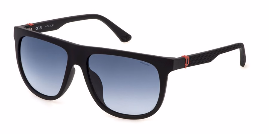 Police SPLN33 0V14 Sunglasses Matte Sandblasted Blue 59mm Men