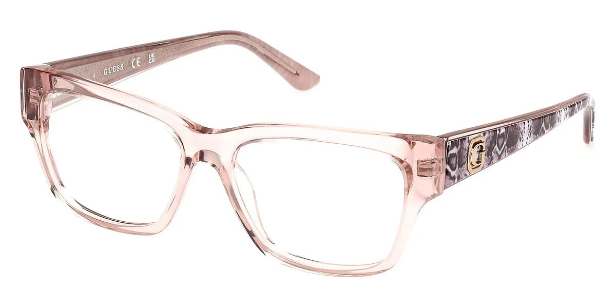 Guess GU50126 057 Eyeglasses Shiny Beige 49mm Women