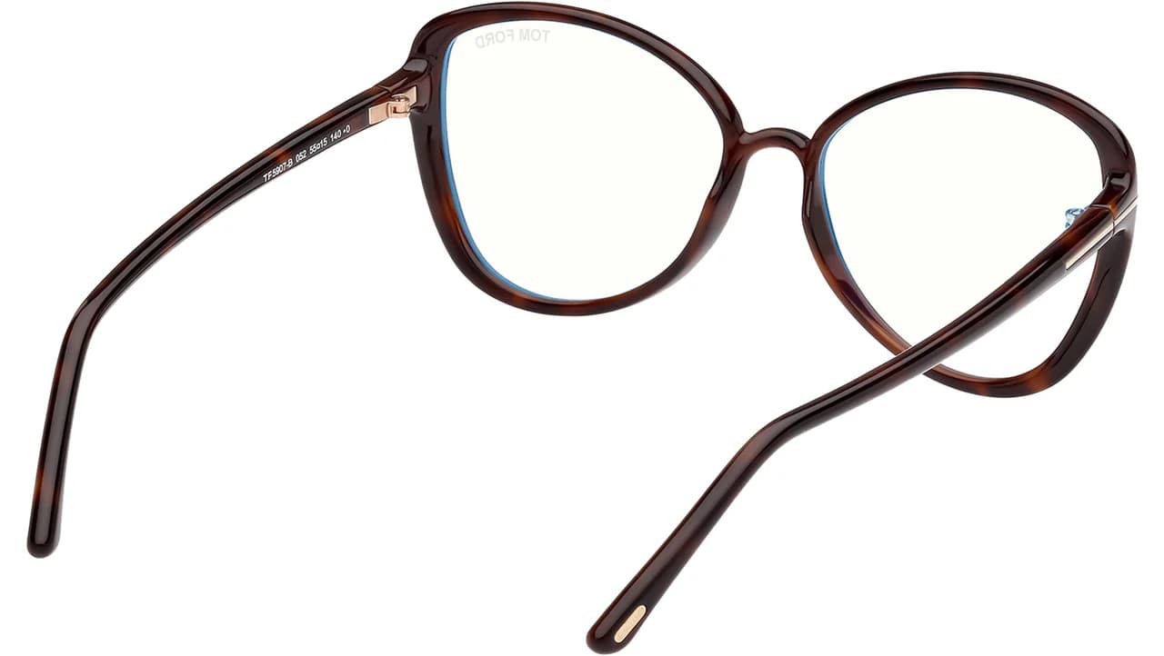 Tom Ford FT5907B 052 Eyeglasses Dark Havana 55mm Women 5