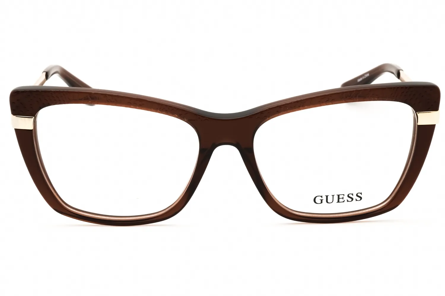 Guess GU50246 048 Eyeglasses Shiny Dark Brown 54mm Women 2