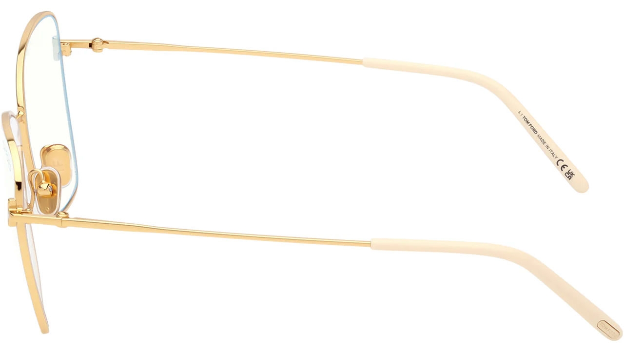 Tom Ford FT5906B 025 Eyeglasses Ivory 55mm Women 3