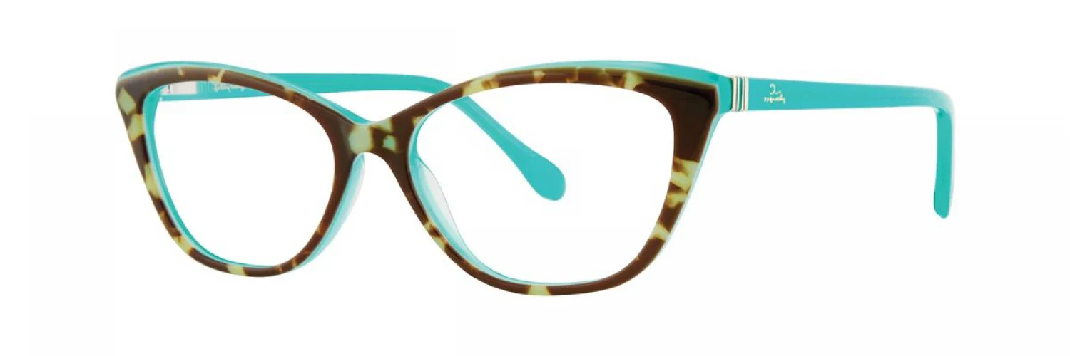 Lilly Pulitzer Nori Eyeglasses Teal Tortoise 46mm Kids