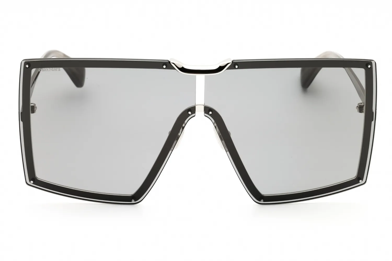 Max Mara MM0117 16A Sunglasses Shiny Palladium 69mm Women 2